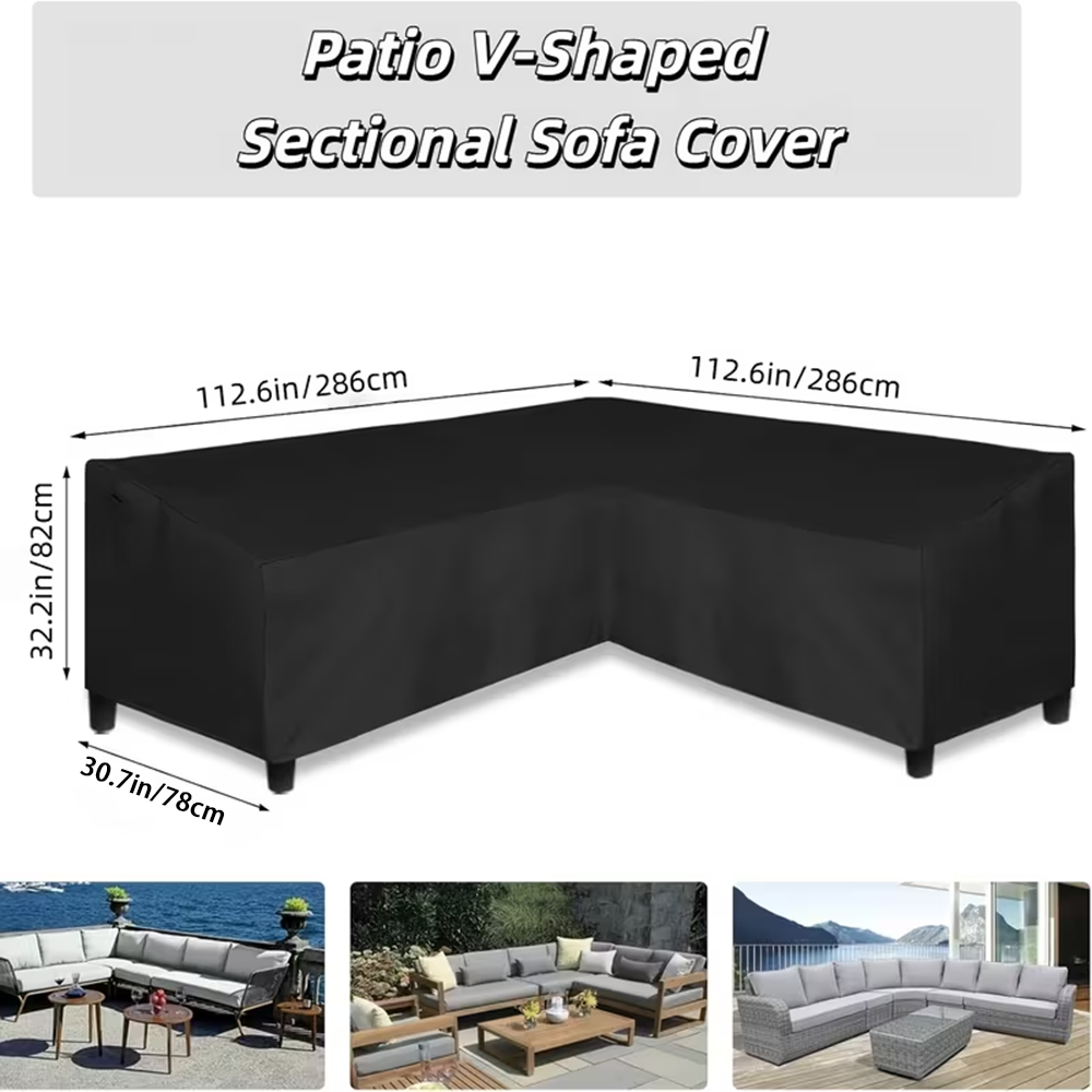 Outdoor Furniture Cover Xl - Penutup Sofa Luar Ruangan Bentuk L