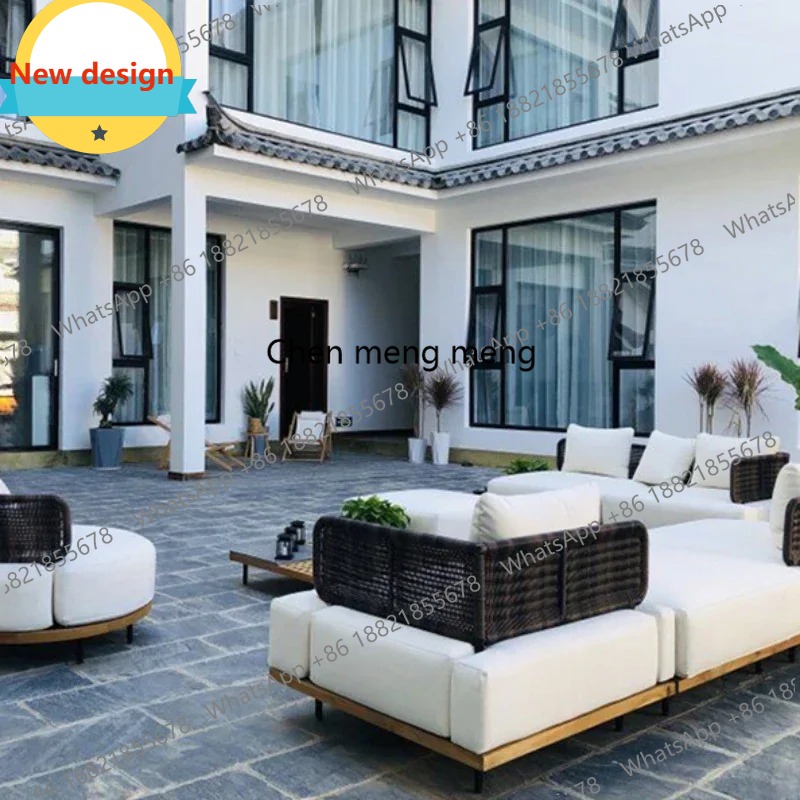 Outdoor Furniture Japanese Style - Sofa Taman Gaya Jepang D80 Sederhana