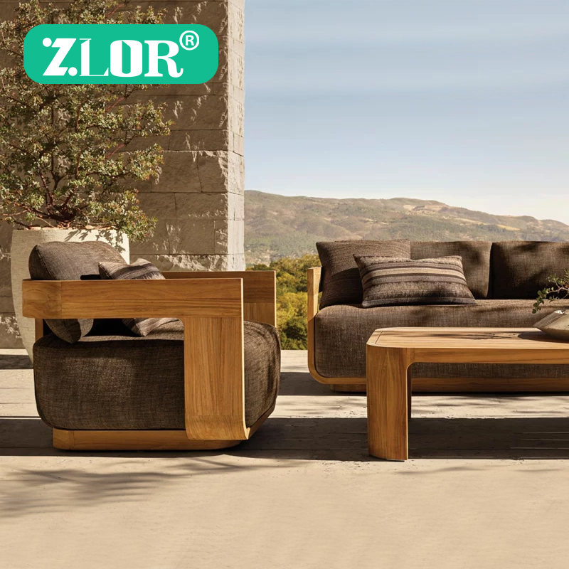 Outdoor Furniture On Sale - Set Sofa Taman Modern Kayu Jati