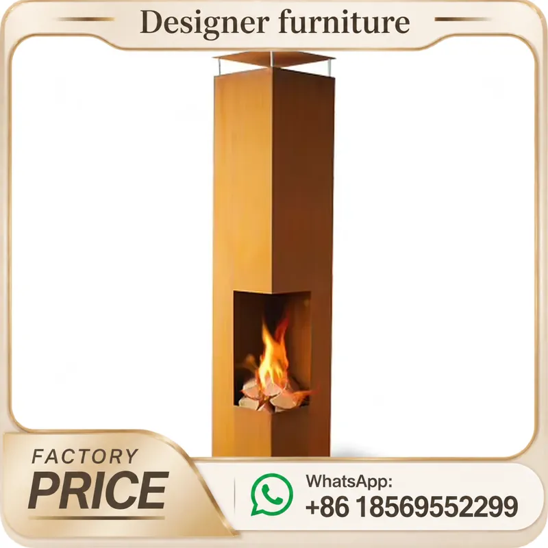 Outdoor Furniture Modern - Kompor Pelet Kayu Portabel Dengan Cerobong