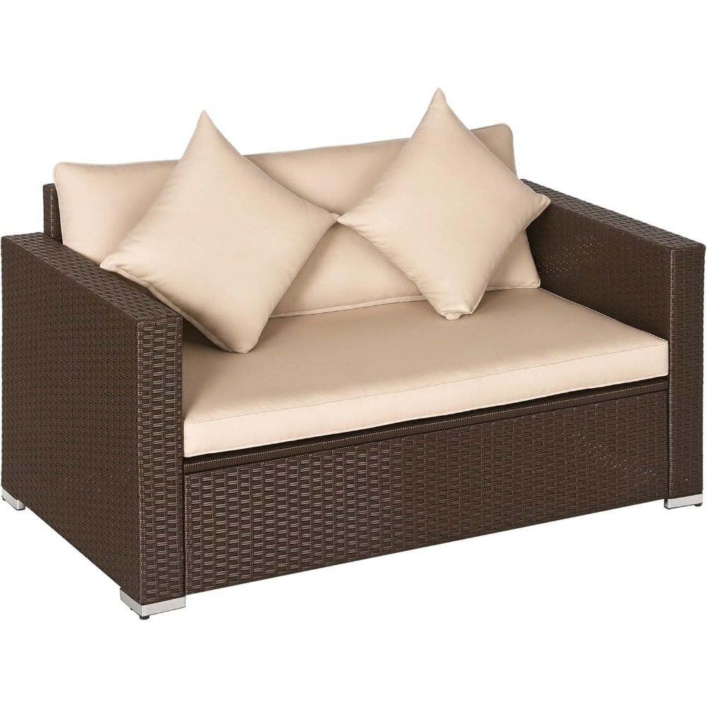 Outdoor Furniture Small - Kombinasi Sofa Rotan Luar Ruangan Untuk