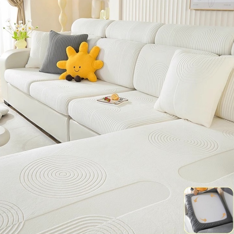 Outdoor Furniture Cover Xl - Sarung Bantal Sofa Beludru Jacquard Elastis,
