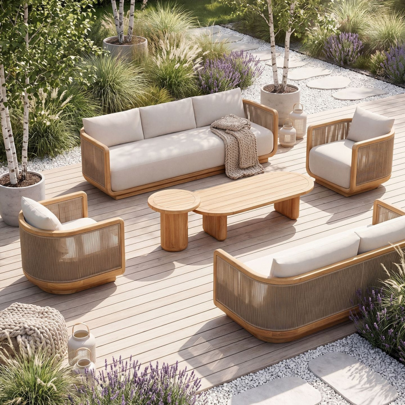 Outdoor Furniture On Sale - Set Meja dan Kursi Kayu Jati
