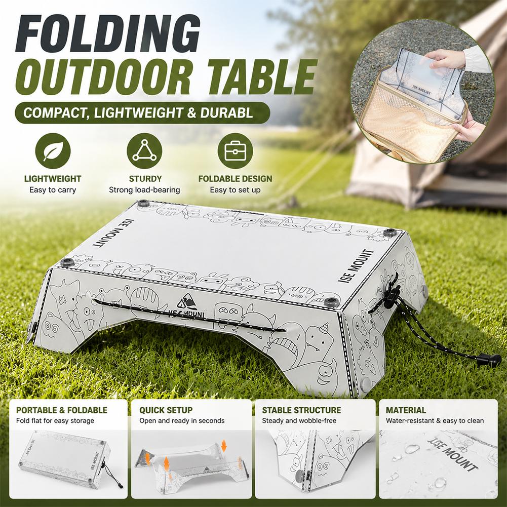 Outdoor Furniture Small - Meja Lipat Camping Ultralight PP Mini