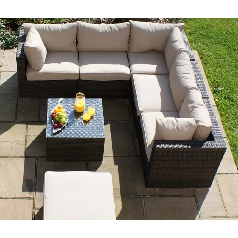 Set Sofa Taman Kecil 6 Dudukan - Outdoor Furniture Small ulasan dan harga
