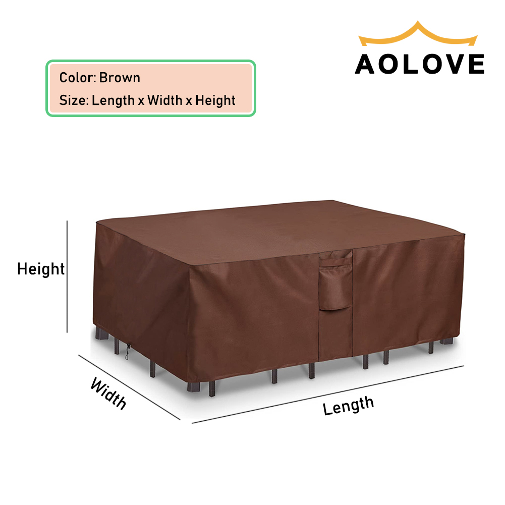 Cokelat 420D Tugas Berat Luar  - Outdoor Furniture Heavy Duty ulasan dan harga