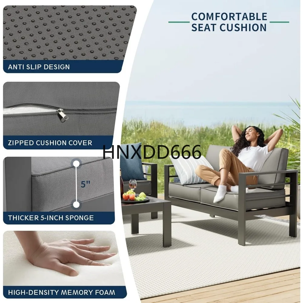 Set Furnitur Teras dengan Meja - Outdoor Furniture With Fire Pit Table ulasan dan harga