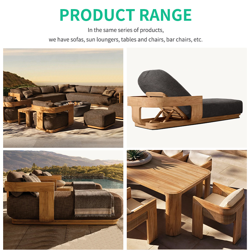Set Sofa Taman Modern Kayu Jat - Outdoor Furniture On Sale ulasan dan harga