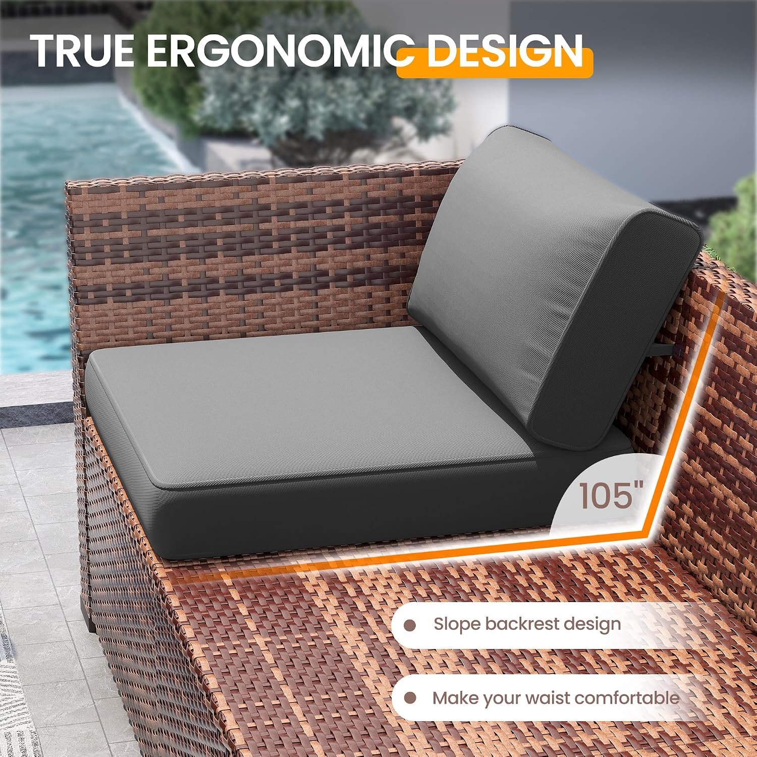 Meja Api 44'' Set Furnitur Lua - Outdoor Furniture With Fire Pit Table ulasan dan harga
