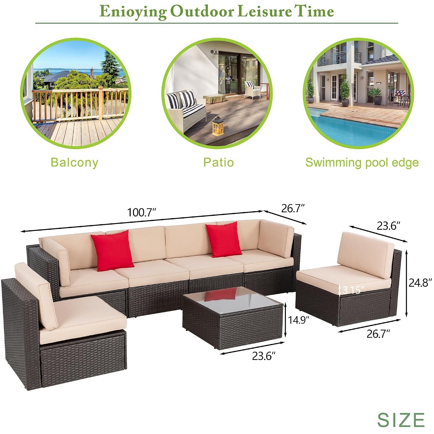Set Furnitur Teras 8-Potong de - Outdoor Furniture With Fire Pit Table ulasan dan harga