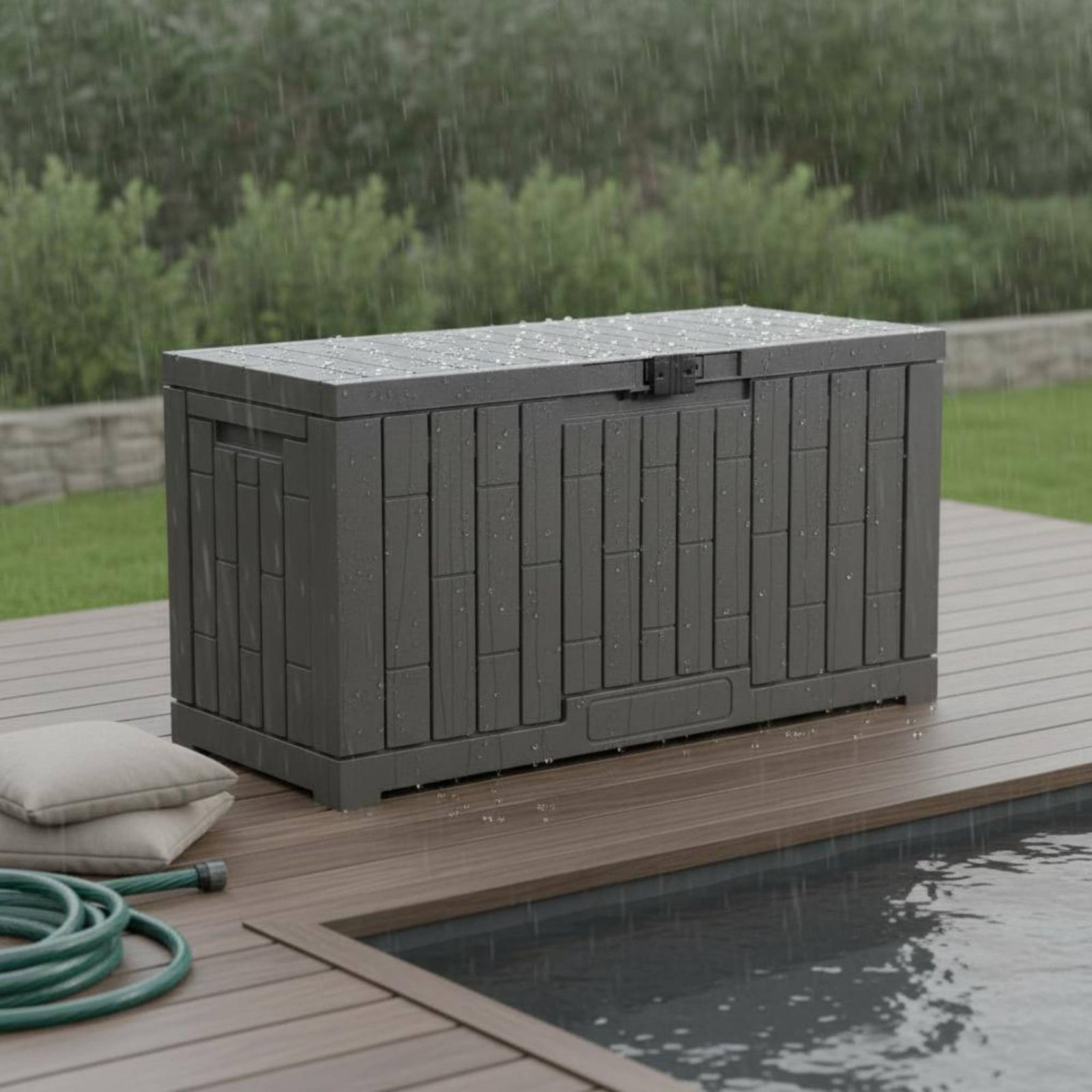Kotak Penyimpanan Resin Perseg - Garden Storage Box ulasan dan harga
