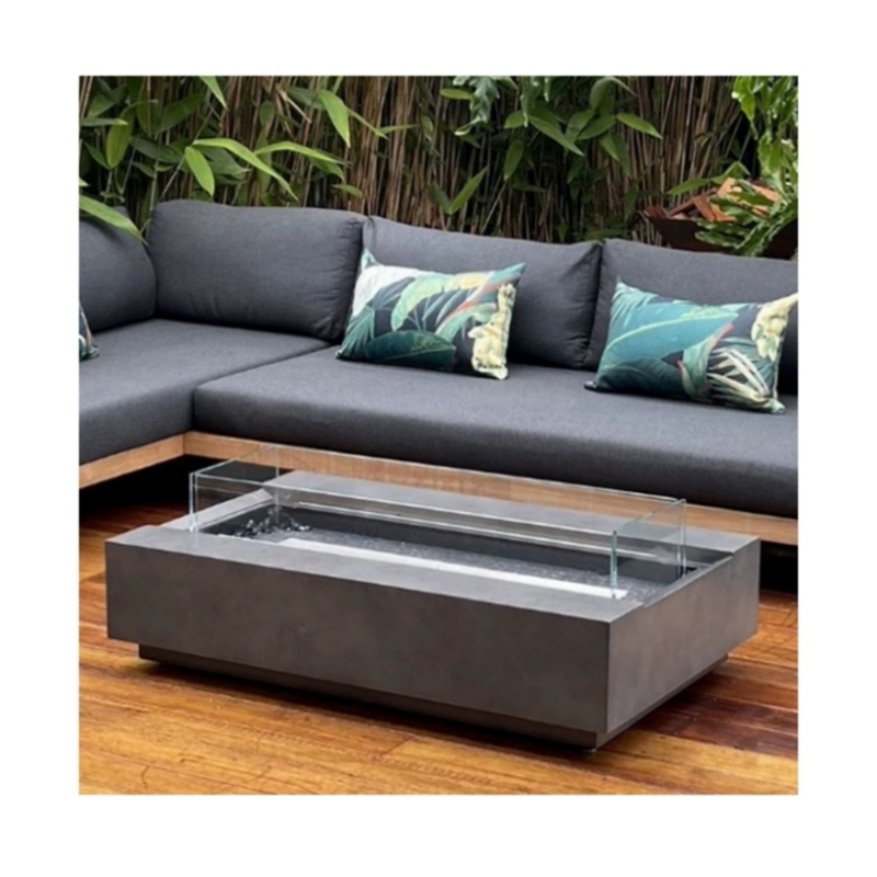 Set Perabot Luar Ruangan Moder - Outdoor Furniture With Fire Pit Table ulasan dan harga