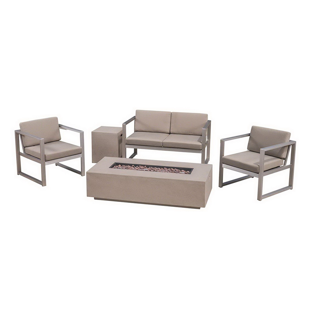 Set Sofa Lounge Aluminium Leng - Outdoor Furniture Used For Sale ulasan dan harga