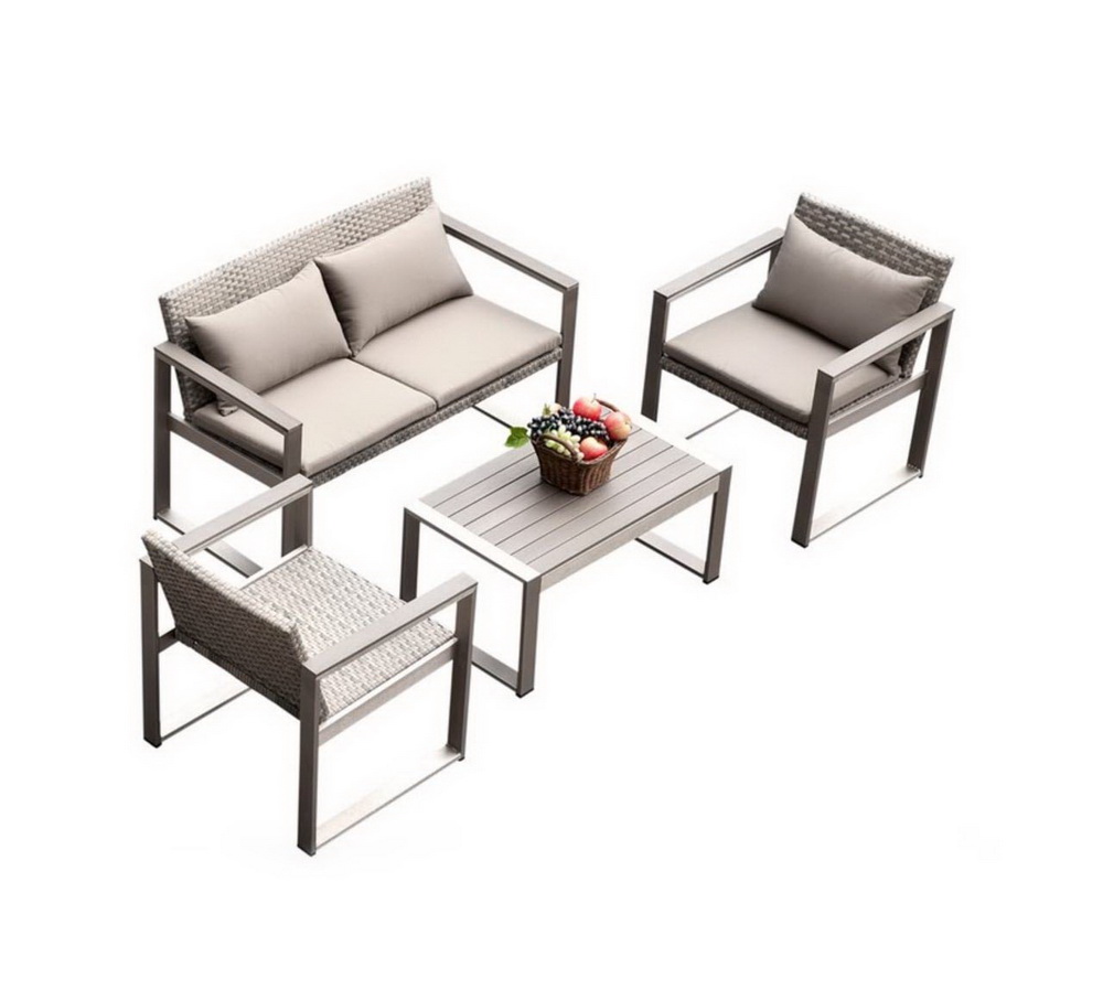 Set Sofa Lounge Aluminium Leng - Outdoor Furniture Used For Sale ulasan dan harga