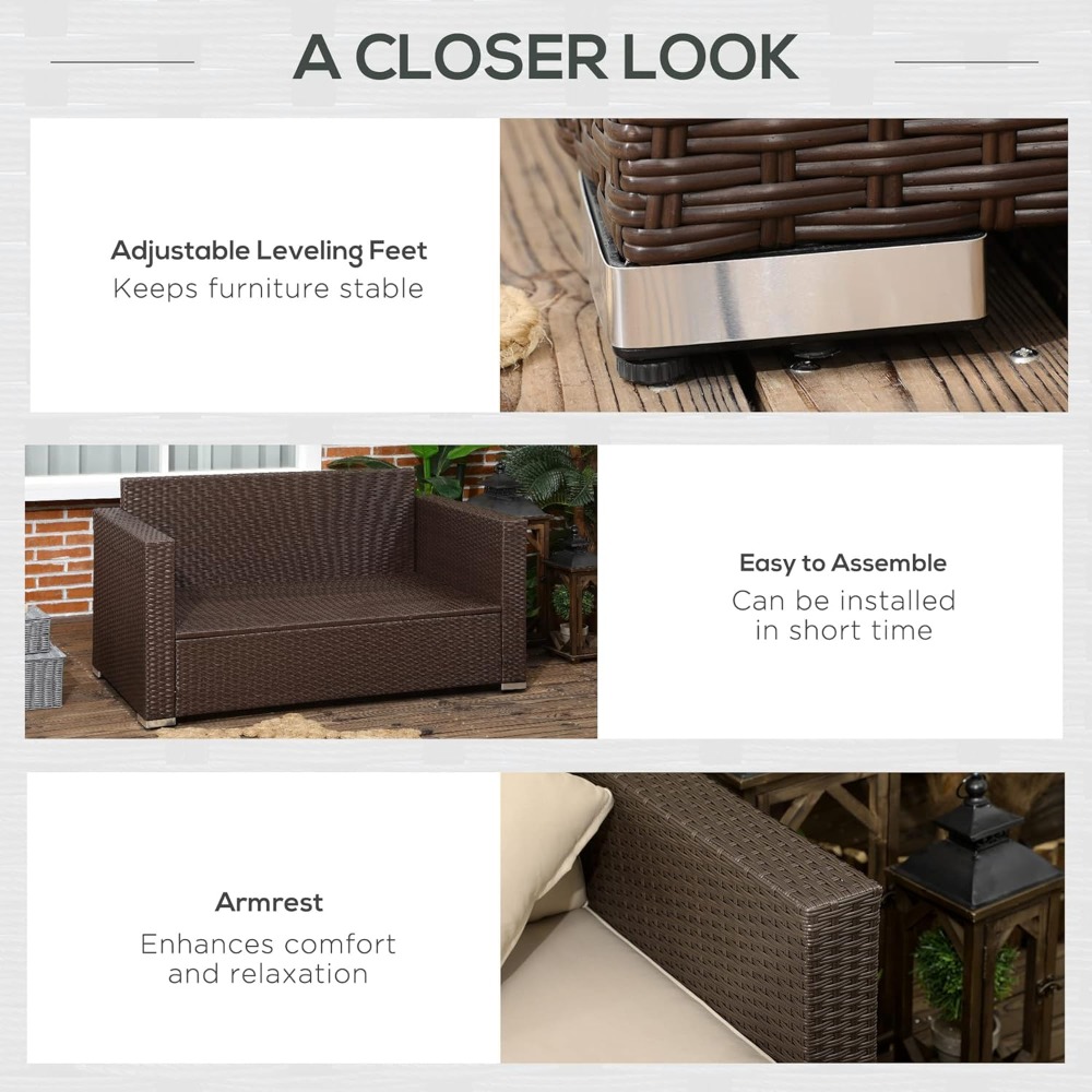 Kombinasi Sofa Rotan Luar Ruan - Outdoor Furniture Small ulasan dan harga