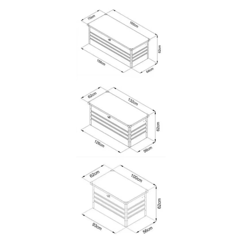 Kotak Penyimpanan Luar Ruangan - Garden Storage Box ulasan dan harga