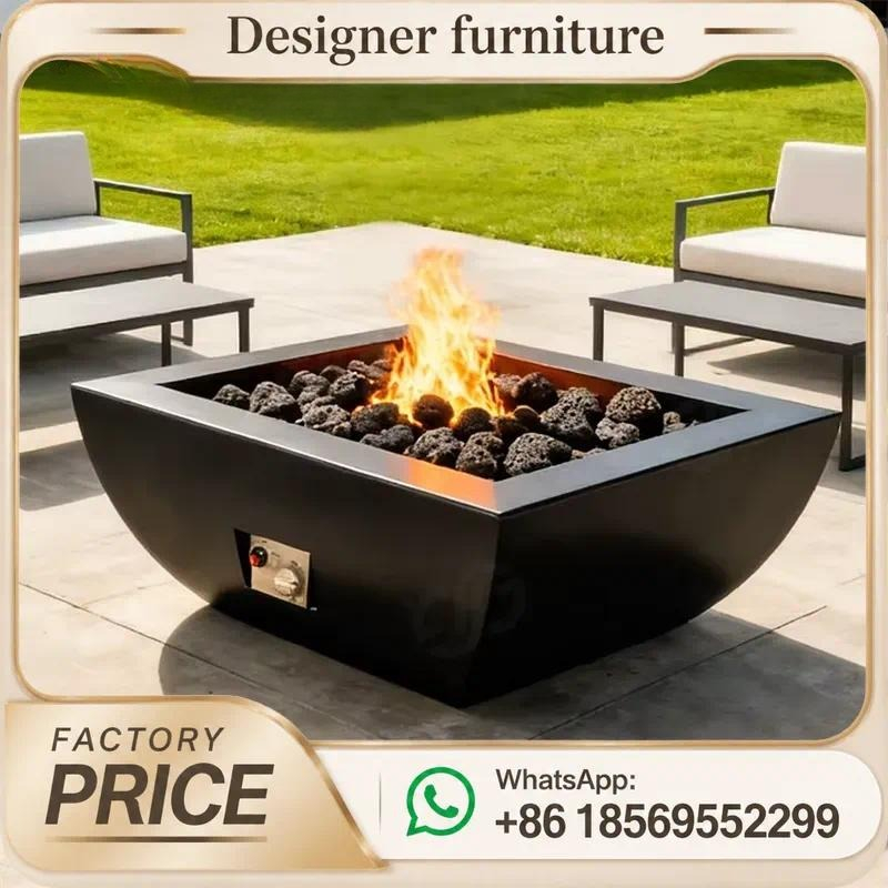Meja Api Gas Luar Ruangan Kust - Outdoor Furniture With Fire Pit Table ulasan dan harga