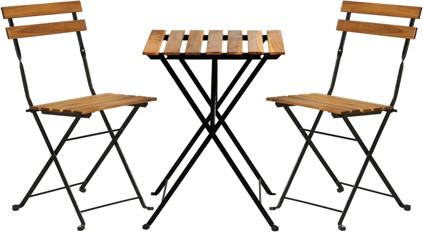 Set bistro teras lipat 3 bagia - Outdoor Furniture Small ulasan dan harga