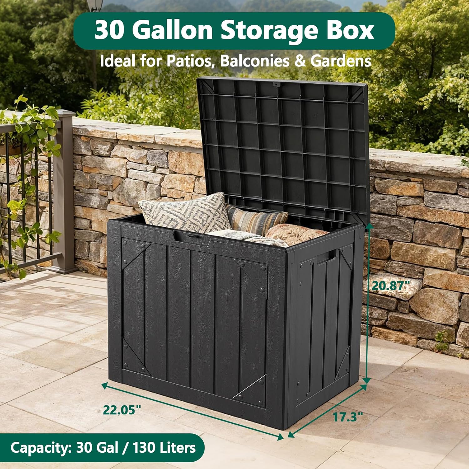 Kotak Penyimpanan Luar Ruangan - Garden Storage Box ulasan dan harga