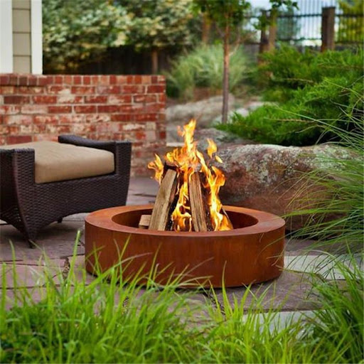 Set Sofa Luar Ruangan dengan M - Outdoor Furniture With Fire Pit Table ulasan dan harga