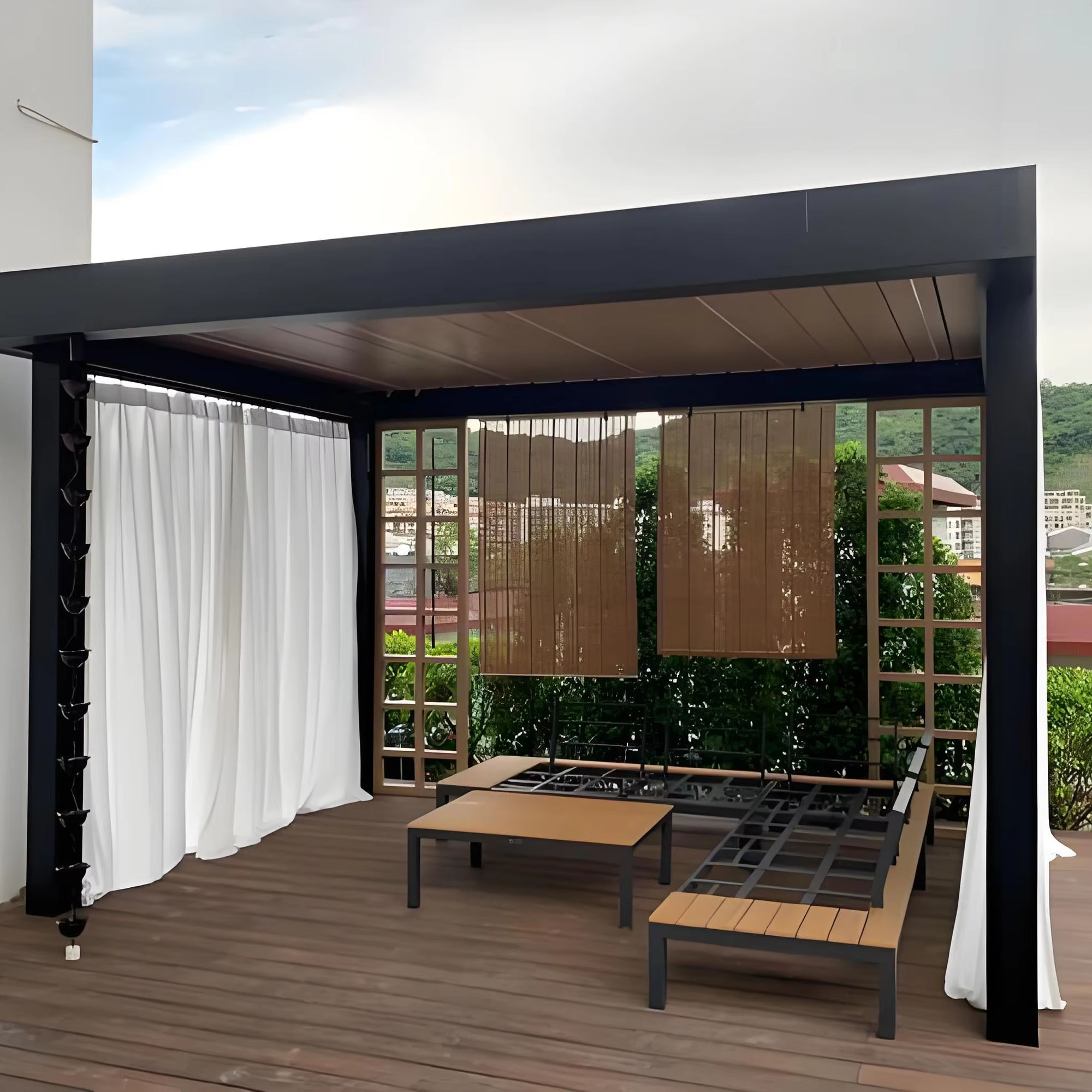 Gazebo Persegi Panjang dari Al - Outdoor Furniture Aluminium ulasan dan harga