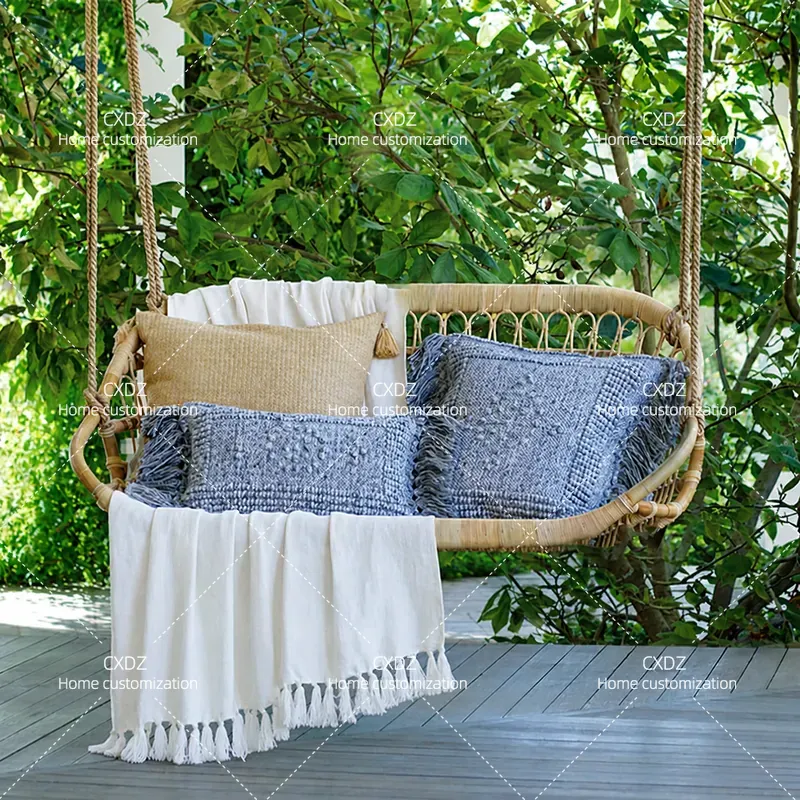 Kursi Gantung Rotan Ganda untu - Outdoor Furniture Japanese Style ulasan dan harga