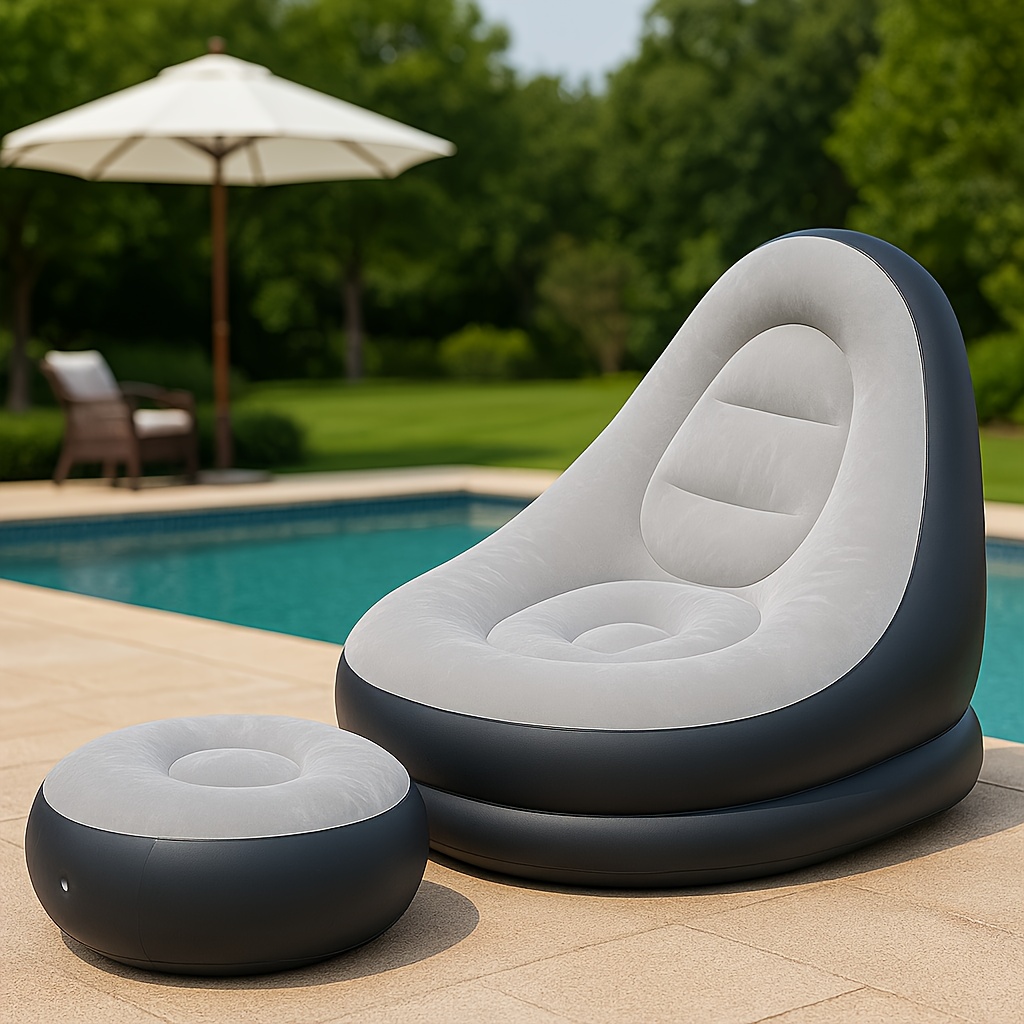 Kursi Santai Tiup Lipat Sofa U - Outdoor Furniture Small ulasan dan harga