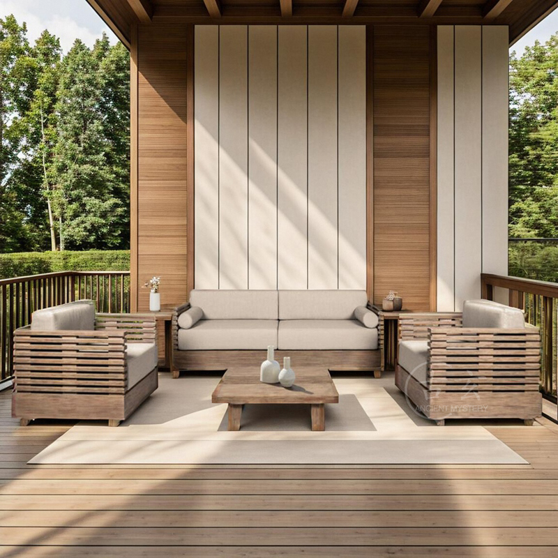 Set Sofa dan Meja Kopi Kayu Ja - Outdoor Furniture On Sale ulasan dan harga