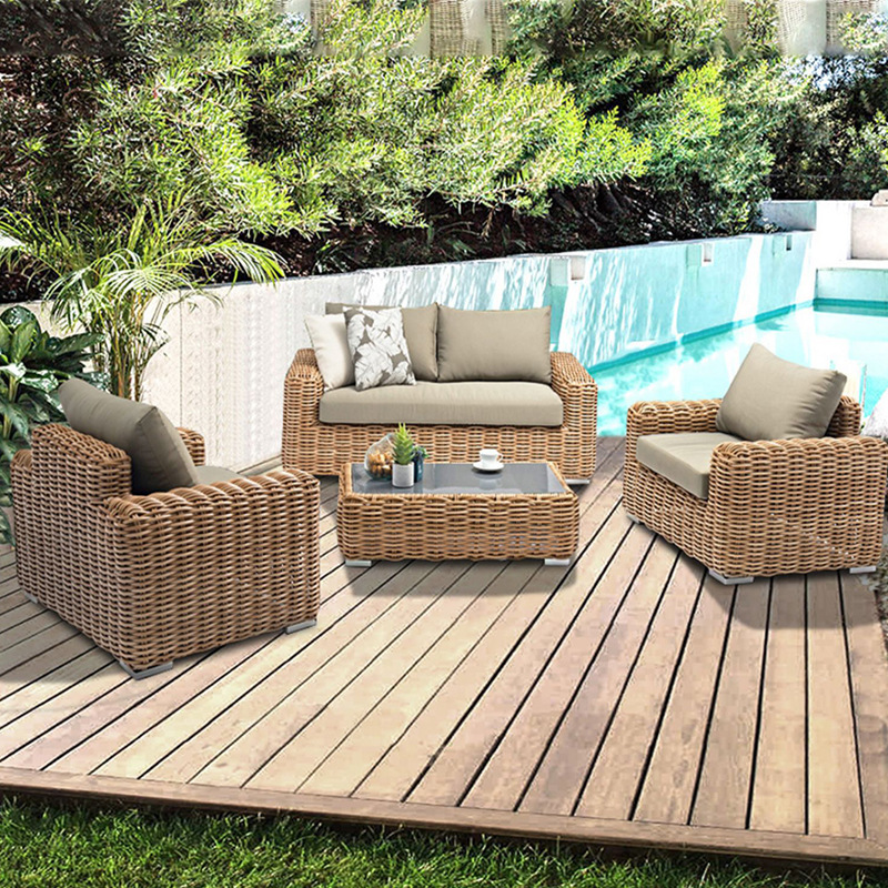 Set Sofa Rotan PE Taman Luar R - Outdoor Furniture On Sale ulasan dan harga